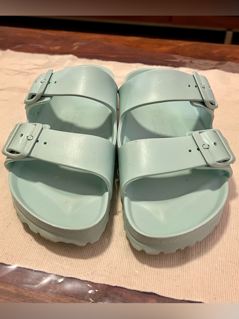 Birkenstock Arizona EVA Sandals Mint Green Sz 39 L 8 M 6 - Picture 3 of 9